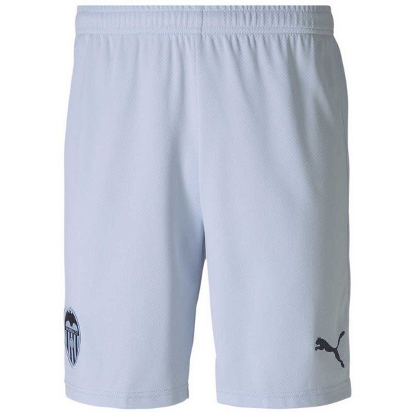 Pantalones Valencia Replica Tercera Ropa 2020/21 Blanco